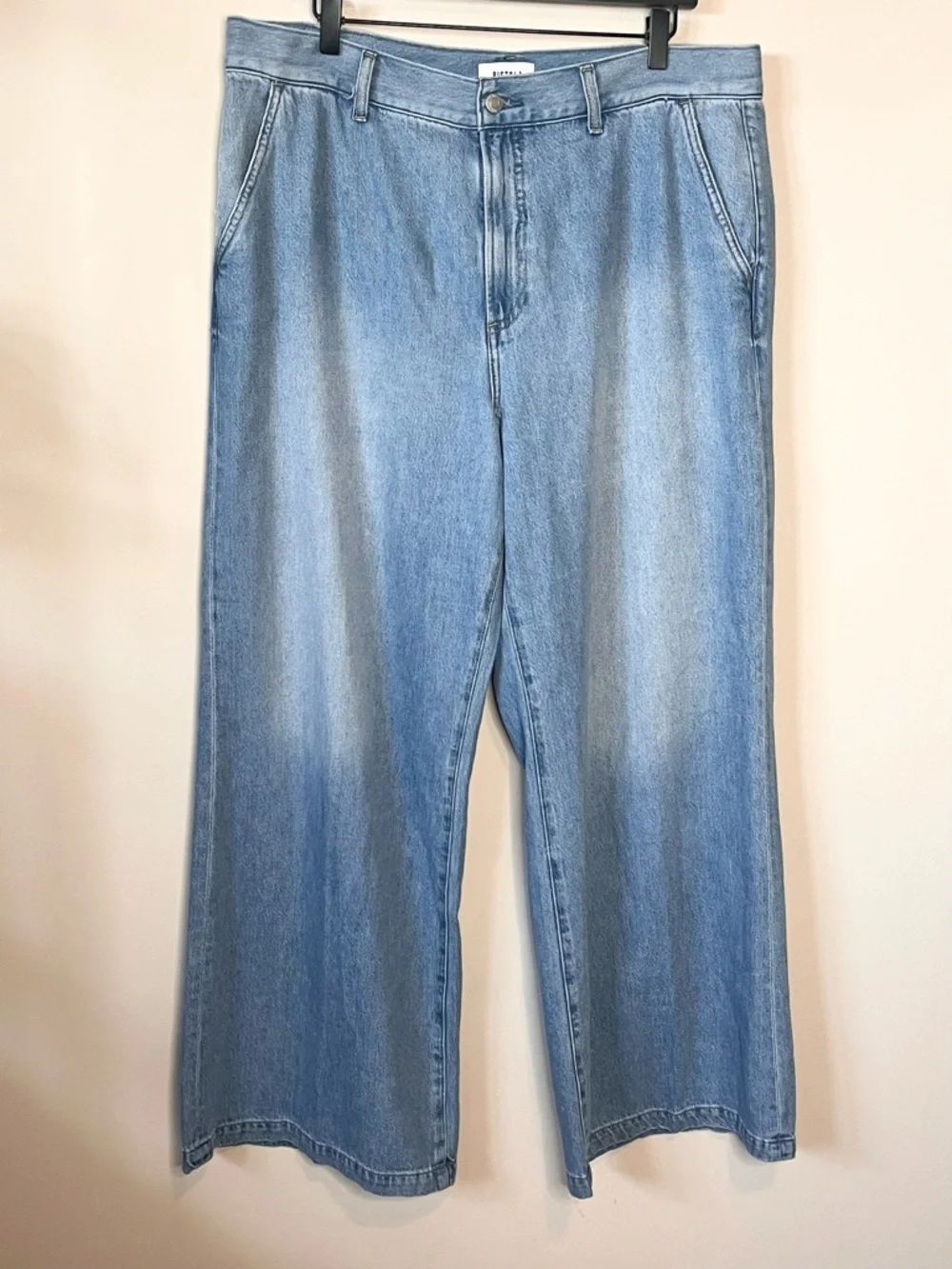 PISTOLA Dalia High Rise Wide Leg Trouser Jeans Palo Alto Wash Size 33 Lyocell - Picture 2 of 7
